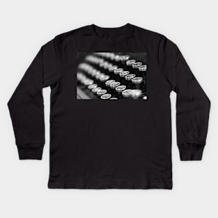 Vintage Typewriter Kids Long Sleeve T-Shirt